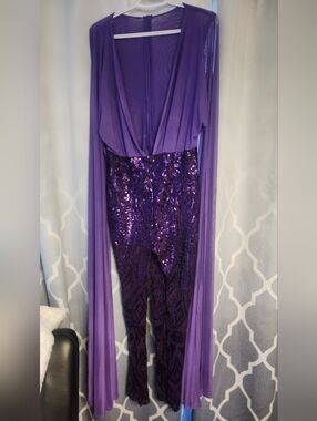 Lavender Purple Sequin Jumpsuit